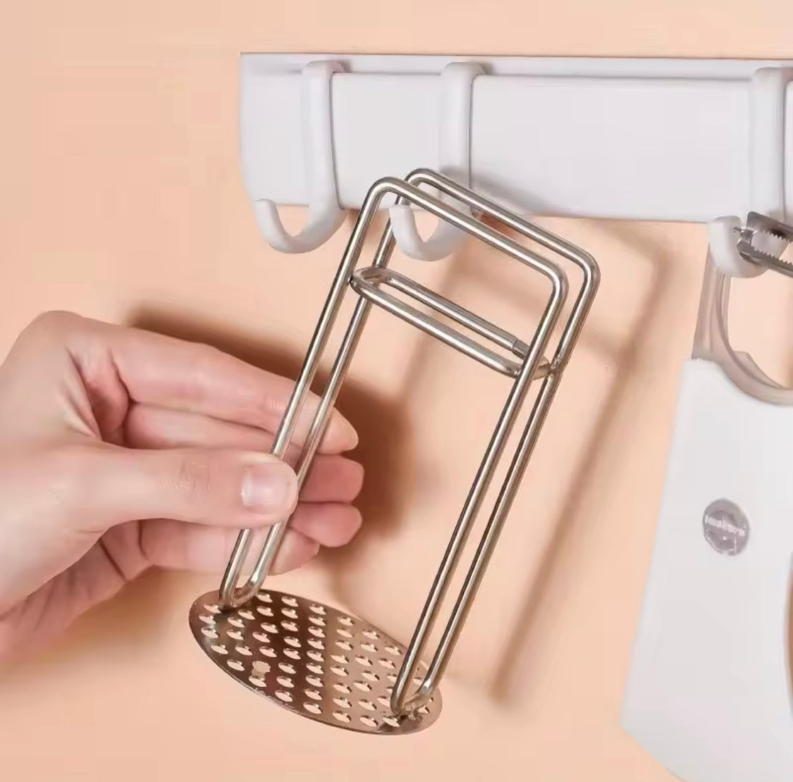 Stainless Steel Potato Masher, Kitchen Tool for Baby Food Preparation, Manual Potato Masher