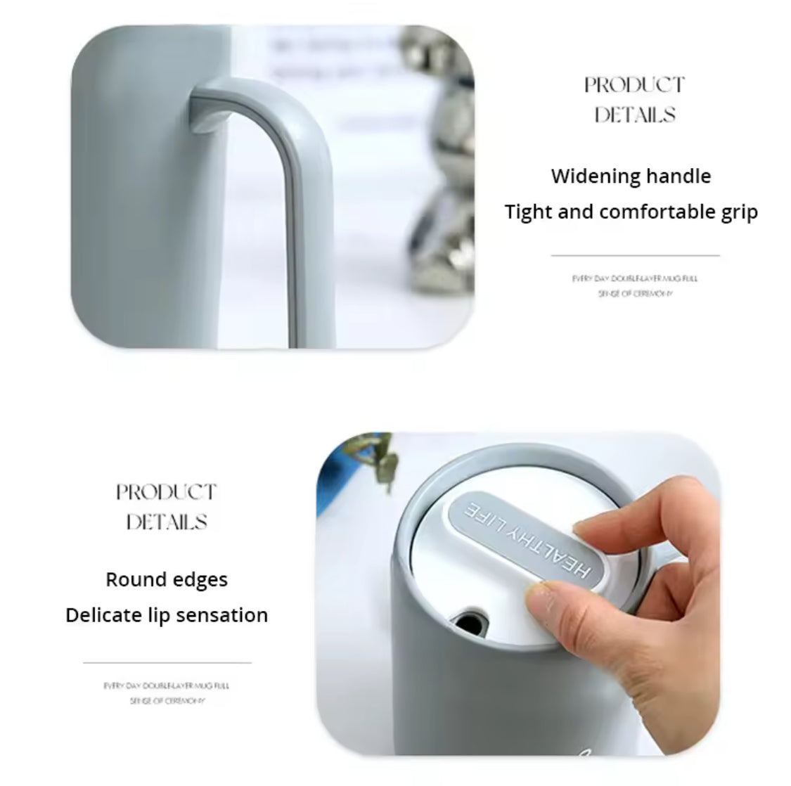 Creative Drinking Cup With Lid, Portable Office Coffee Cup, Portable Travel Coffee Cup