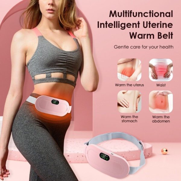 Digital Period Pad Heating And Vibrating For Healing Period Cramps – Women’s Care Pin Relief With 3 Heat Levels And 4 Mode