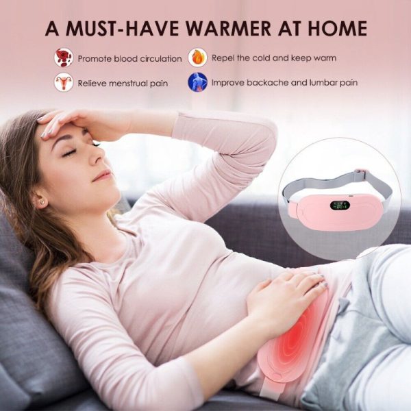 Digital Period Pad Heating And Vibrating For Healing Period Cramps – Women’s Care Pin Relief With 3 Heat Levels And 4 Mode