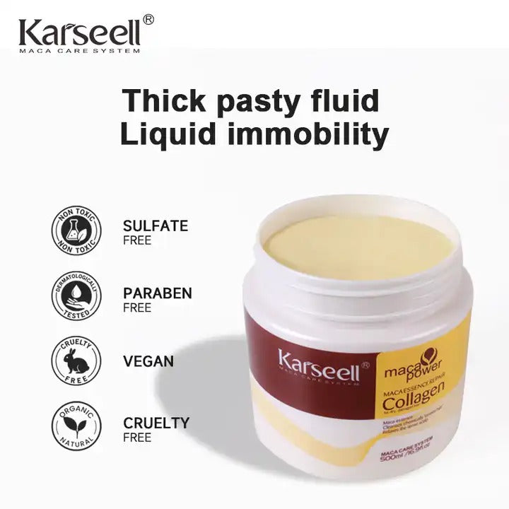 Karseell Collagen Hair Mask For Dry Damaged & All Hair Types - 500ml