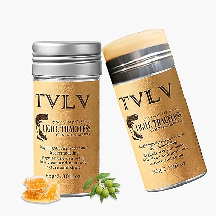 TVLV Hair Wax Stick Broken Hair Finishing Styling Stick for Broken Hair, Wigs, Edge Control - Styling Wax for Fly Away & Edge Frizz Hair