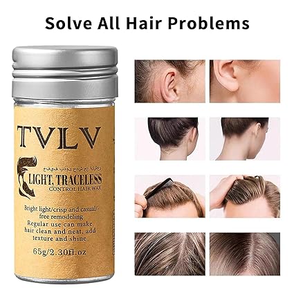 TVLV Hair Wax Stick Broken Hair Finishing Styling Stick for Broken Hair, Wigs, Edge Control - Styling Wax for Fly Away & Edge Frizz Hair