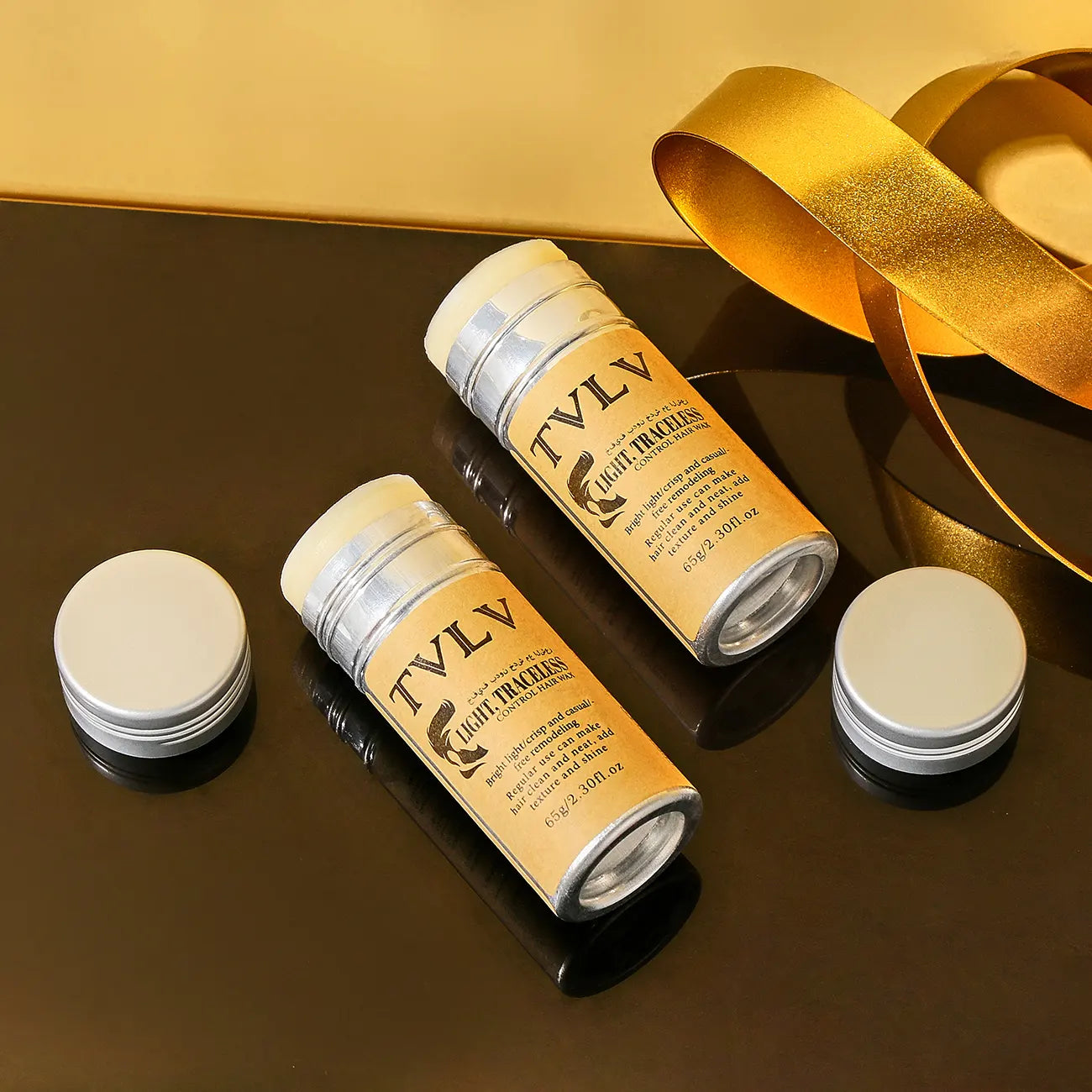 TVLV Hair Wax Stick Broken Hair Finishing Styling Stick for Broken Hair, Wigs, Edge Control - Styling Wax for Fly Away & Edge Frizz Hair