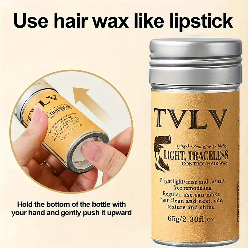TVLV Hair Wax Stick Broken Hair Finishing Styling Stick for Broken Hair, Wigs, Edge Control - Styling Wax for Fly Away & Edge Frizz Hair