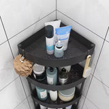4 Layer Storage Rack, Multipurpose Floor Corner Rack, Movable Bathroom Corner Shelf