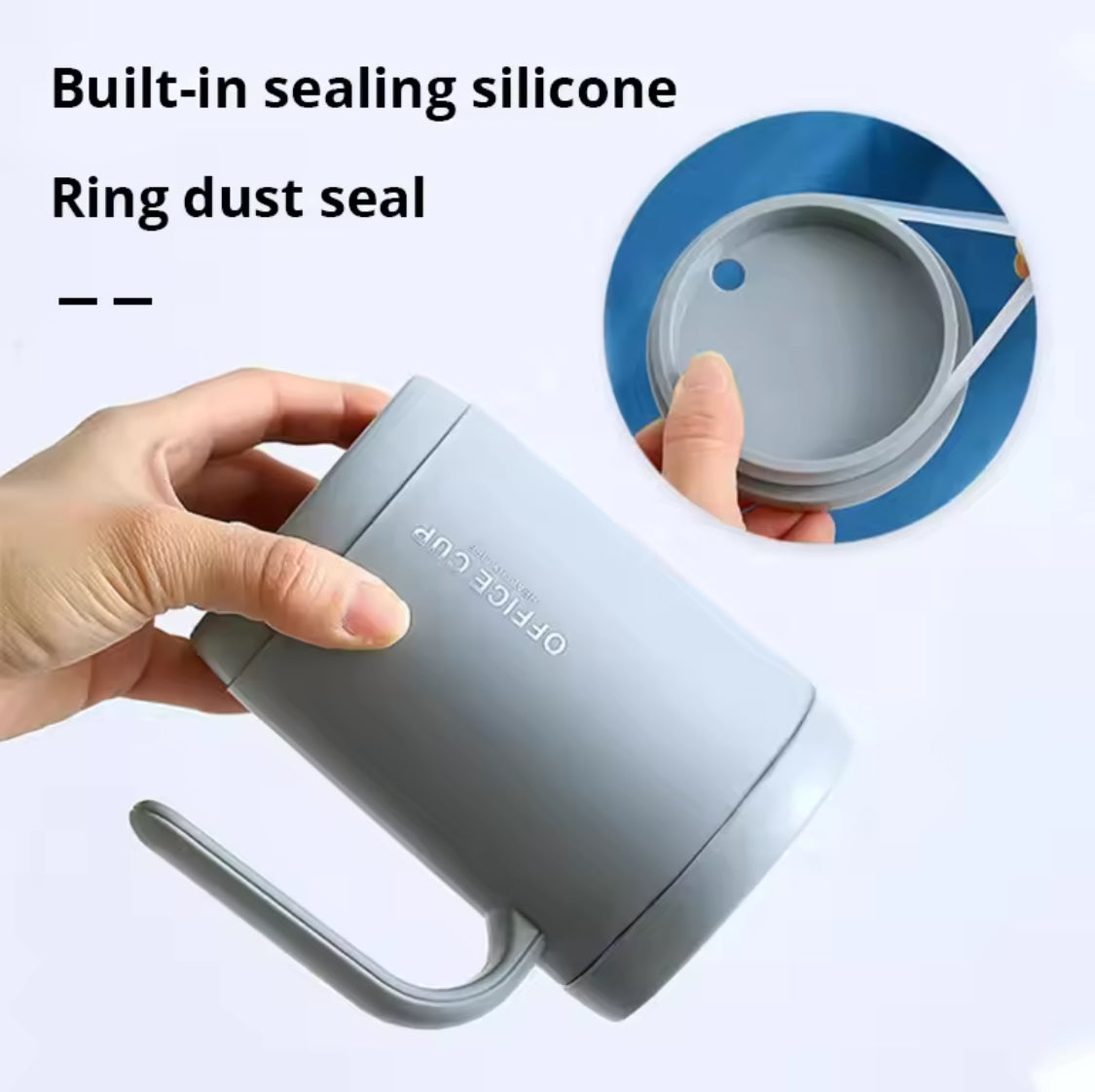 Creative Drinking Cup With Lid, Portable Office Coffee Cup, Portable Travel Coffee Cup