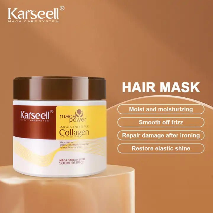 Karseell Collagen Hair Mask For Dry Damaged & All Hair Types - 500ml