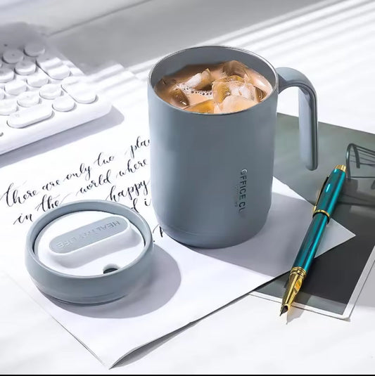 Creative Drinking Cup With Lid, Portable Office Coffee Cup, Portable Travel Coffee Cup