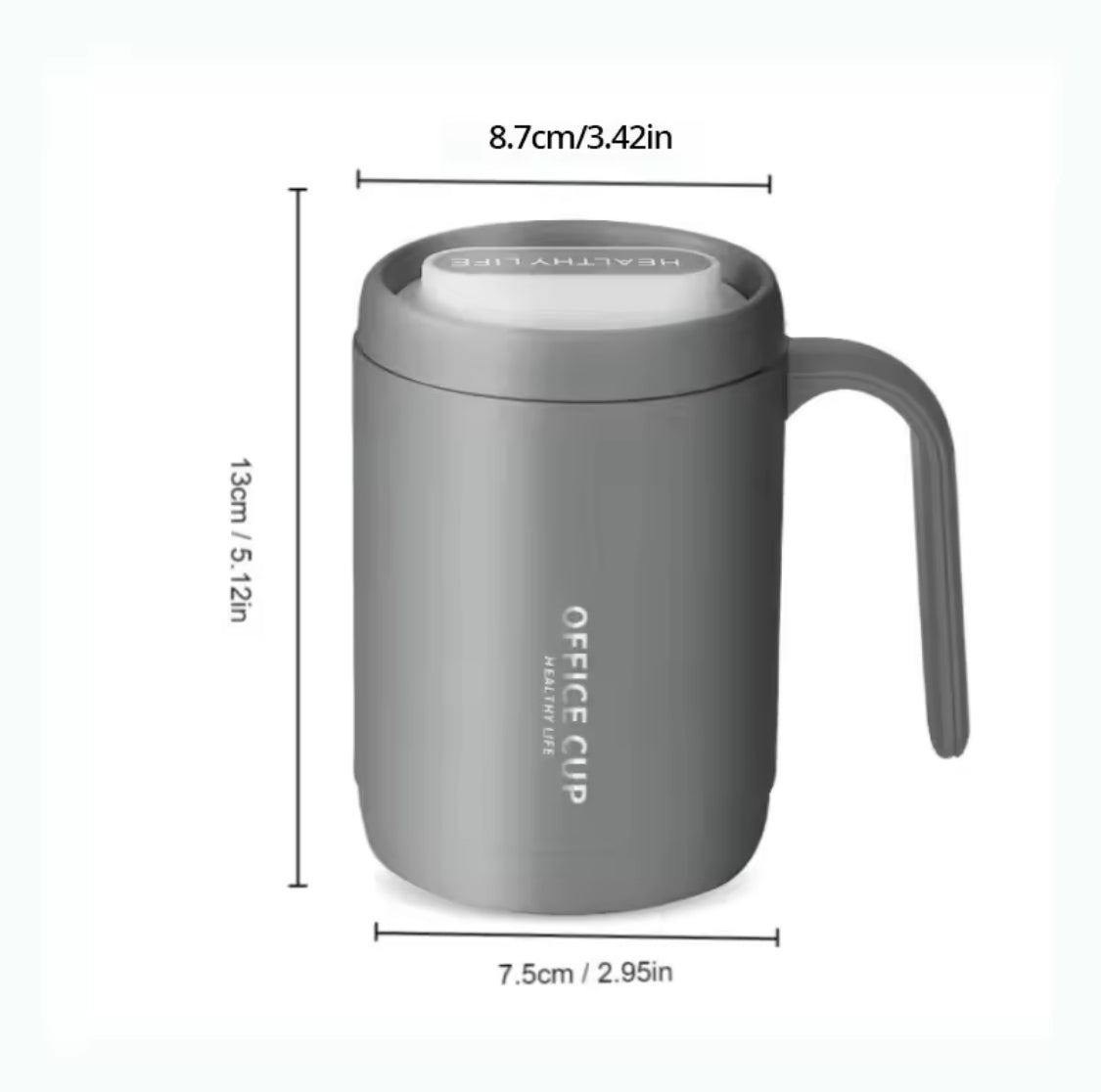 Creative Drinking Cup With Lid, Portable Office Coffee Cup, Portable Travel Coffee Cup